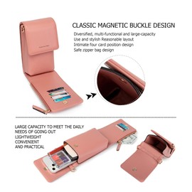 myfrdiay Roomy Pocket Small Crossbody Purse for Women, Flap Mini Shoulder Bag with 4 Credit Slots