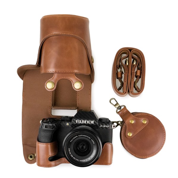 MUZIRI KINOKOO FUJI X-S10 PU Leather Case Compatible with Fujifilm