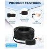 Oak Leaf 120Ft Heat Tape for Water Pipes, Self-Regulating Roof