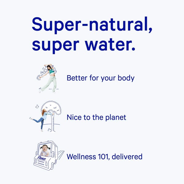 Flow Alkaline Spring Water, 100% Natural Alkaline Water, Eco-Friendly Packaging, Refreshing Taste, Boxed Mineral Water, Natural Electrolytes, Water with pH, Non-GMO, BPA-Free, Liter (6)