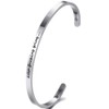 Jude Jewelers 4mm Width Stackable Stainless Steel Inspirational Bangle Bracelet