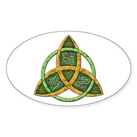 CafePress Celtic Trinity Knot Oval Sticker Oval Car Bumper Sticker