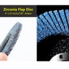 ROZZLOOM 40 Grit Zirconia Flap Discs 4 1/2, Flap Discs