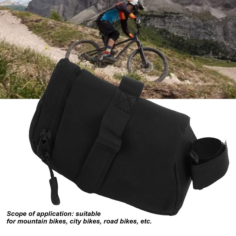 VGEBY Bicycle Saddle Bag Bicycle Black Oxford Fabric Saddle Bag