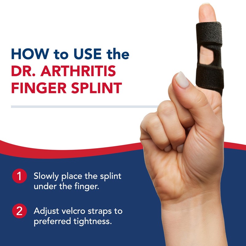 Doctor Developed Finger Splint & Handbook - Trigger Finger, Arthritis,