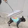 Billionchains Dog Umbrella with Adjustable Handle Pet Umbrella Steel Leash