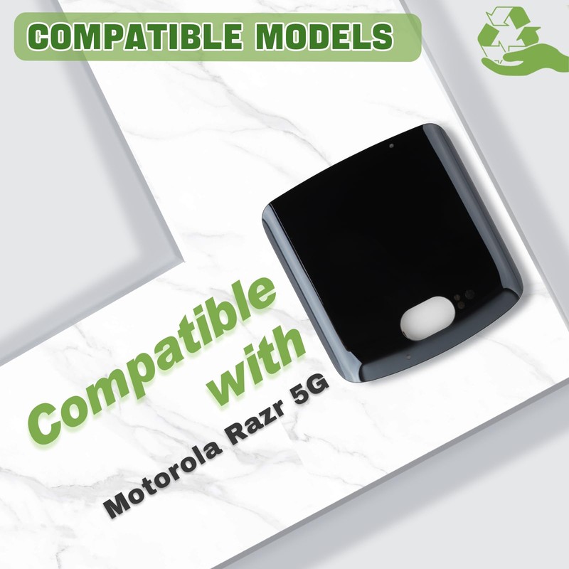 SWARK New LCD Display Compatible with Moto Razr 5G 2020