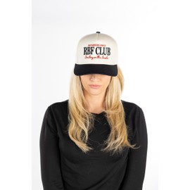 Two Tone Vintage Snapback Hat - RBF Club - Beige/Black