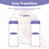 6 Packs Sippy Spout Nipples Compatible with Lansinoh Bottles, Soft