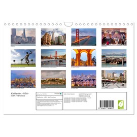 California - USA - San Francisco (Wall Calendar 2026 DIN A4 Landscape), CALVENDO Monthly Calendar