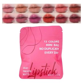 Set De Pintalabios En Cápsulas De 12 Colores
