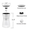 Salt and Pepper Grinder Set - Adjustable Coarseness, Refillable Stainless