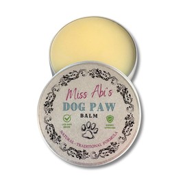 Miss Abi's Dog Paw Balm & Nose Butter, Lick Safe, for Sore Dog Paws, Dog Paw Cream, Cracked Dry Rough Pads, Dog Nose Balm. A simple & natural sore dog paws treatment 60ml, Made in Oxfordshire, UK