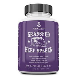 Ancestral Supplements Bazo Carne Alimentada Hierba Hormona Pesticidas Omg Absolutamente Rellenos Agentes Flujo 500 Cada Cápsula 180 Cápsulas