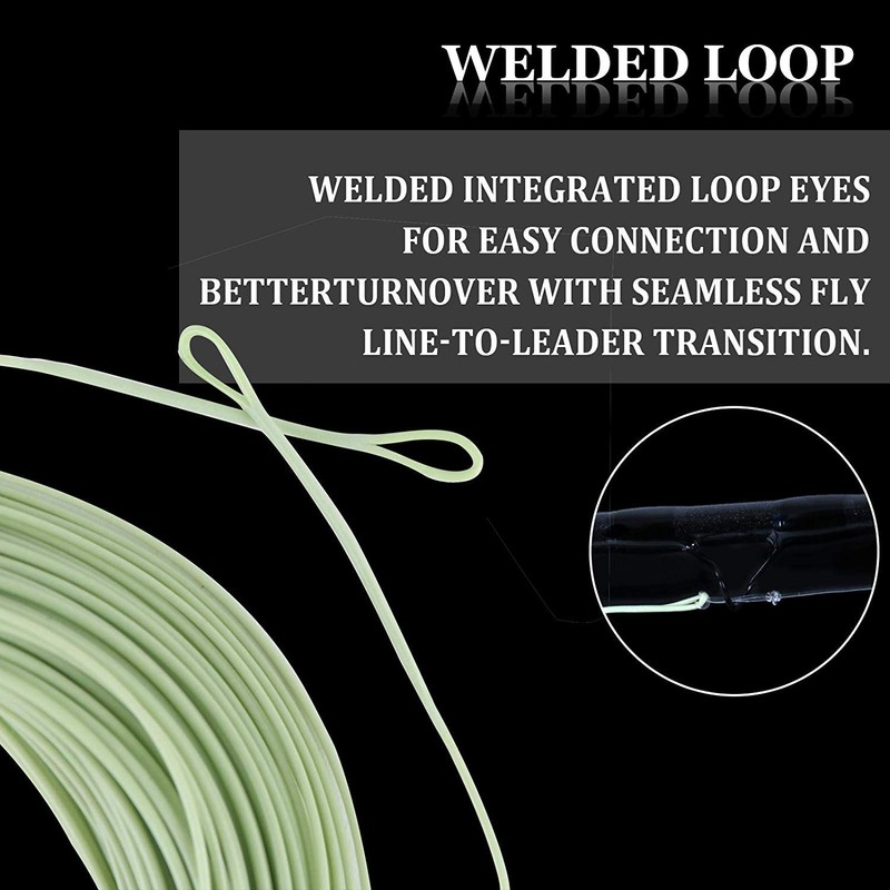 MAXIMUMCATCH Avid Fly Line with Welded Loop, Weight Forward Floating