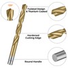 CYLBAQ 99pcs Titanium Coated Steel Twist Drill Bits, 1.5-10mm Drill