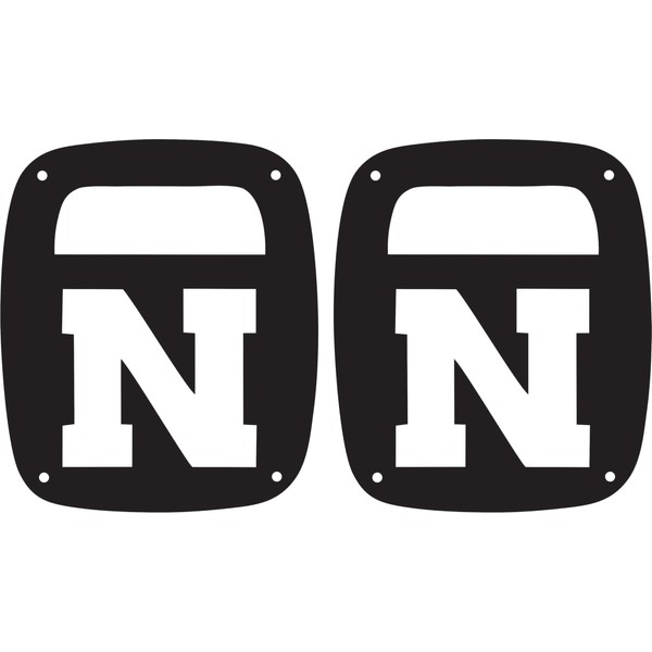 JeepTails The Letter N Tail lamp Light Covers Compatible with
