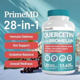 Quercetin Bromelain Supplement Immune Defense Vitamin C Zinc