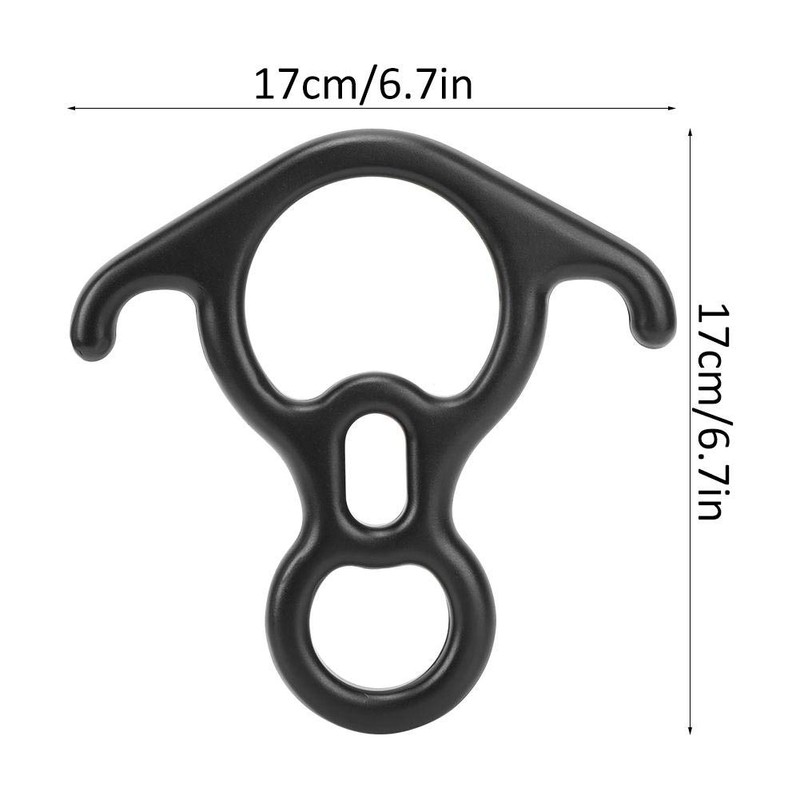 MAGT Abseilachter, 50KN High-Strength Ox Horn Abseiling Device Climbing 8