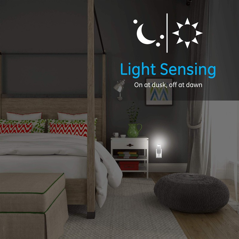 GE 4-in-1 LED Power Failure Light, Plug-In, Dusk-to-Dawn Sensor, Auto