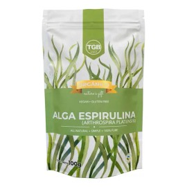 Alga Espirulina Orgánica Pura Polvo 100 G                                                                                                             