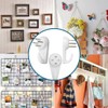 FKWKUW Pack of 50 White Picture Hooks No Drilling Picture