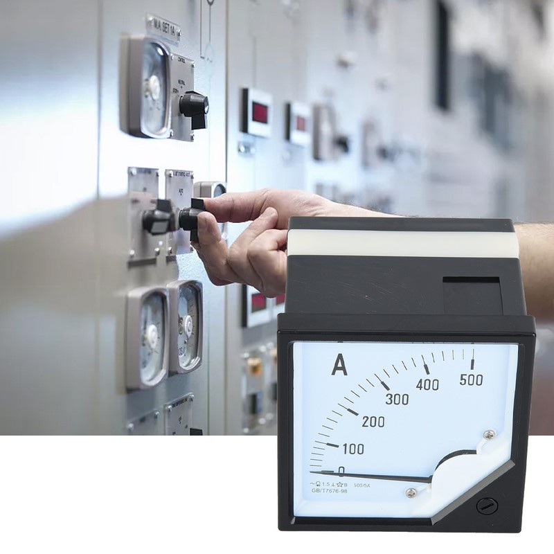 Square Panel Ammeter Gauge 500A Class 1.5 Accuracy Current Test