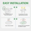 MLZZLYLK 6PK 12 inch LED Flush Mount Ceiling Light Fixture,24W