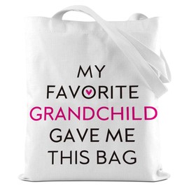 CFGBFDGH Grandma Gifts Tote Bag, Grandmother Gifts, Funny Beach Tote Bag, Shoulder Beach Reusable Grocery Bags Mothers Day Grandma Gift for Grammy Nana Granny from Granddaughter Grandson