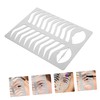 IWOWHERO Stainless Steel Eyebrow Stencil Practice Mold for Salon Use