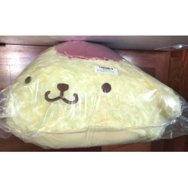 Sanrio NWT Pompompurin 14" Pudding Dog Rose Fur Round Stuff Plush Cushion Toreba Sanrio