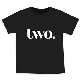 Wild and Happy 2 Year Old Birthday Shirt 2nd Bday Party T-Shirt Toddler Boy Outfit Number Two 3T Black