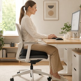 Memory Foam Seat Cushion for Long Sitting – Breathable Non-Slip Support for Office, Car, Home & Travel