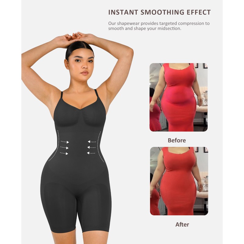 FeelinGirl FeelinGirl Body Shaper Tummy Control Shapewear Plus Size Seamless