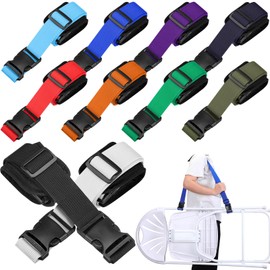 Sanwuta 10 Pcs Bulk Adjustable Beach Chair Carry Straps Universal Folding Chair Shoulder Strap for Beaches Camping Scooter Bikes Backpacking Picnics Outdoor(Multicolor)