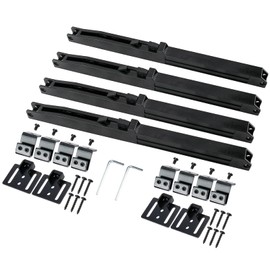 RealPlus 4pcs Barn Door Soft Close Mechanism Spring Buffer Damper Sliding Barn Door Hardware for Door Weight 70-160 Pounds, Adjustable Actuators One Way Operation Door Stopper