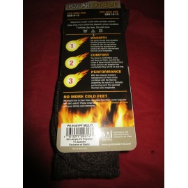 Polar Extreme Xtralite Thermal Lightweight Fleece Lined Winter Socks Fits 6-12