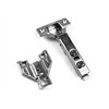 Berta 10-Pack, Full Overlay Cabinet Door Hinges,105 Degree Adjustable Concealed