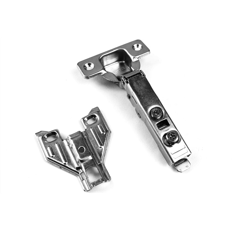 Berta 10-Pack, Full Overlay Cabinet Door Hinges,105 Degree Adjustable Concealed