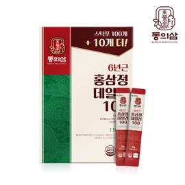 Donguisam 6-Year-Old Red Ginseng Extract Daily100 (110 Packets, 10g Each) 110 Packets / 동의삼 6년근 홍삼정 데일리100 10g x 110포