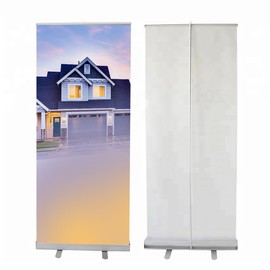 i2sign 33x81 Inch Retractable Banner Stand Only – Promotion for Trade Shows & Events – Easy to Set Up & Portable Includes Oxford Travel Bag