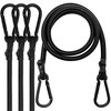 Bungee Cords with Carabiner Clips, 4 Pack Long Heavy Duty