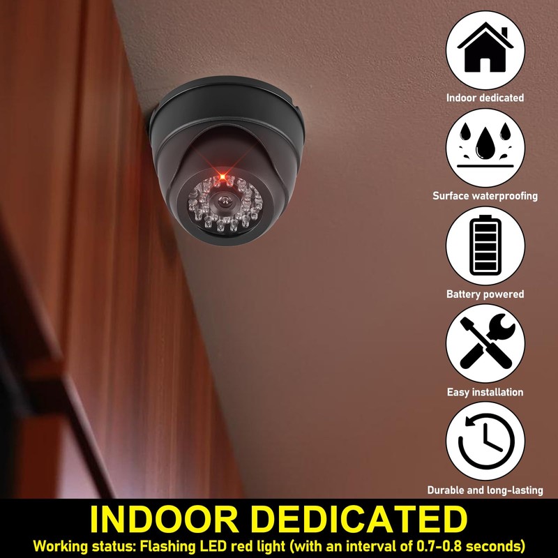 GBKDQQ Pack of 2 dummy cameras, surveillance camera, dummy camera