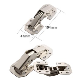 Hinges Screw-On Hinges for Cabinet Furniture Cabinet Door Kitchen Cabinet Door Furniture Hinges Cabinet Hinge Screw Hinge
