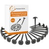Preiswert&Gut 30 x Plastic Pegs - Black Tent Pegs, 9
