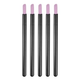 HARFINGTON 5pcs Pumice Stone Nail File, Pumice Nail Polishing Stick Cuticle Remover, Professional Quartz Stone Nail Filing Buffer Manicure Tool for Salon Nail Art Care, Black