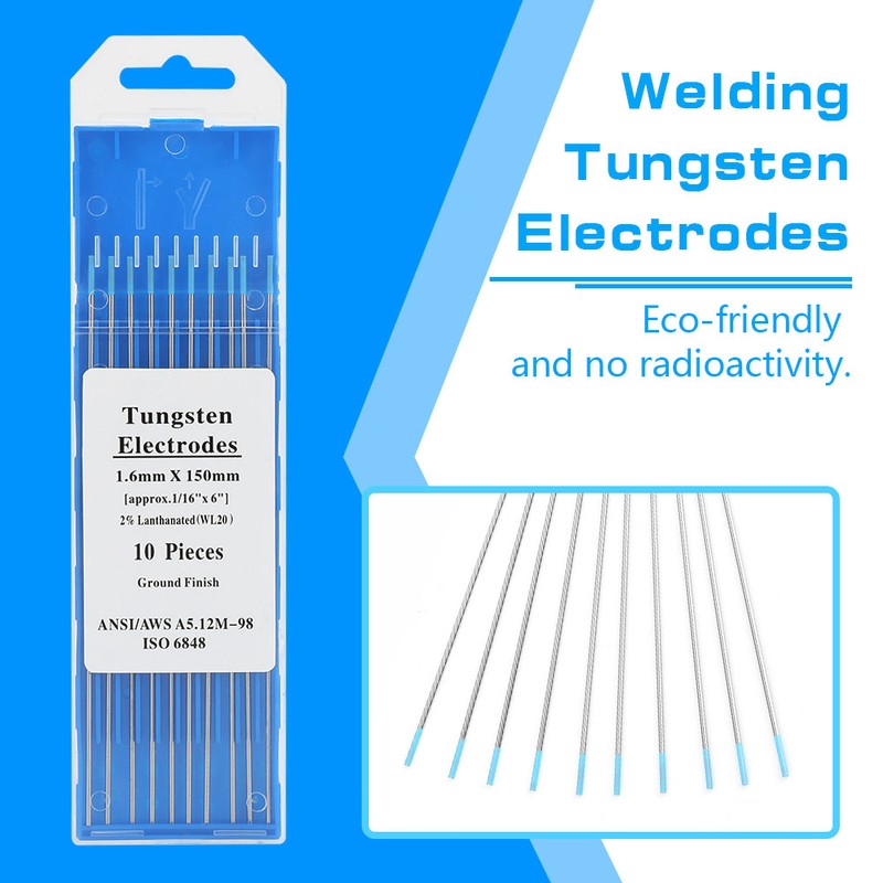 10pcs box WL20 Tungsten Electrode Professional Tig Rod 2.0% Lanthanated