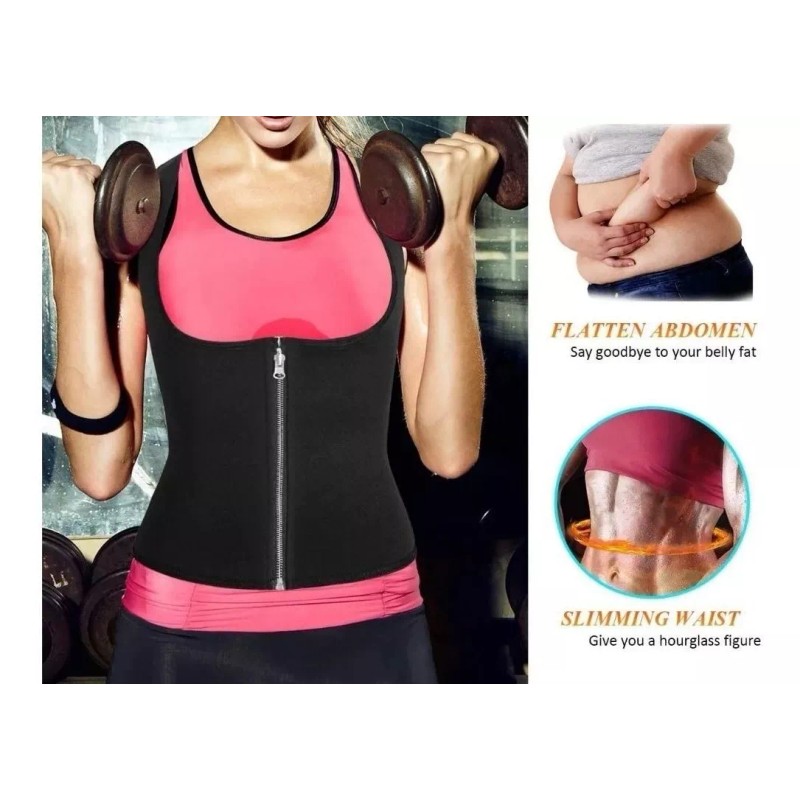 APPLE BEE TT Chaleco Para Sudar Neopreno Faja Efecto Sauna