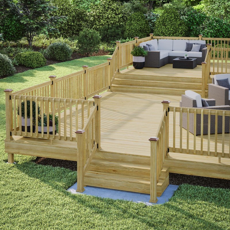 Deckorators 4 in. x 4 in. Victoria Copper Plateau Pressure