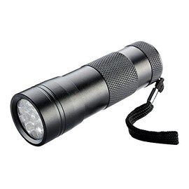NiftyPlaza UV Ultraviolet Flashlight Black light, 12 LED 395 nM Portable Lamp Torch Pet Urine and Stains of small animals on carpets/rugs/clothes Detector Flashlights